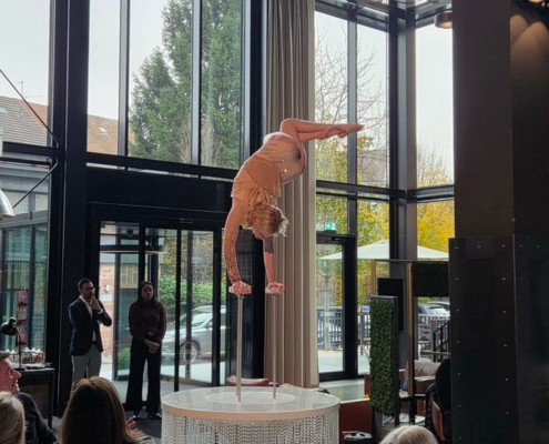 Handstand Artistin buchen für Firmenevent, Hochzeit, Galadinner, Veranstaltung, Weihnachtsfeier
