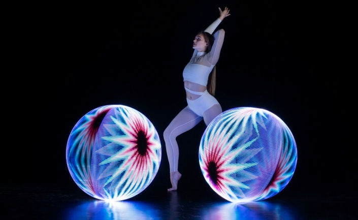 LED Hula-Hoop Show buchen Firmenevent, Veranstaltung, Feier, Party