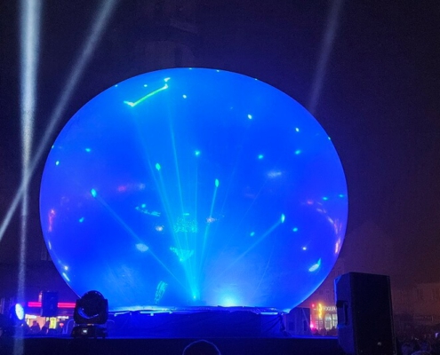 Lasershow buchen für Weihnachtsmarkt, Event, Stadtfest, Firmenevent, Silvesterfeier